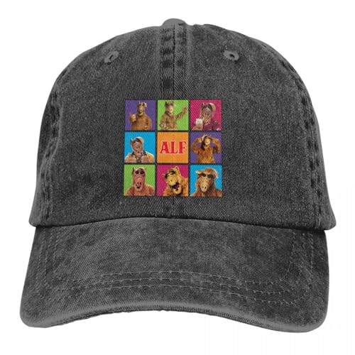 YERTYIJH Classic Gordon Squares Baseball Cap Männer Cowboyhüte Frauen Visier Schutz Snapback ALF The Animated Series Caps Retrot von YERTYIJH