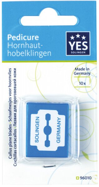 YES Solingen Hornhauthobelklingen in Blisterverpackung 1 Stk. von YES Solingen