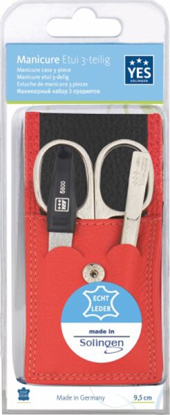 YES Solingen Manicure Etui 3-teilig rot 1 Stk. YES Solingen Manicure Etui 3-teilig rot 1 Stk. von YES Solingen