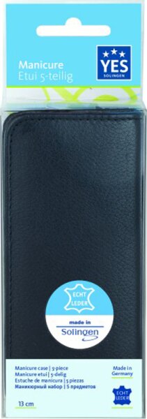 YES Solingen Manicure Etui 5-teilig schwarz 1 Stk. von YES Solingen