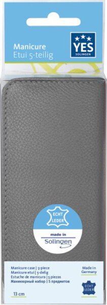 YES Solingen Manicure Etui 5-teilig taupe 1 Stk. von YES Solingen