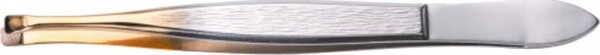 YES Solingen Pinzette schmal-schräg Goldspitze 1 Stk. von YES Solingen