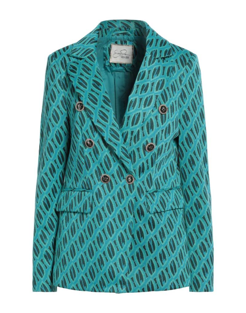 YES ZEE by ESSENZA Blazer Damen Azurblau von YES ZEE by ESSENZA