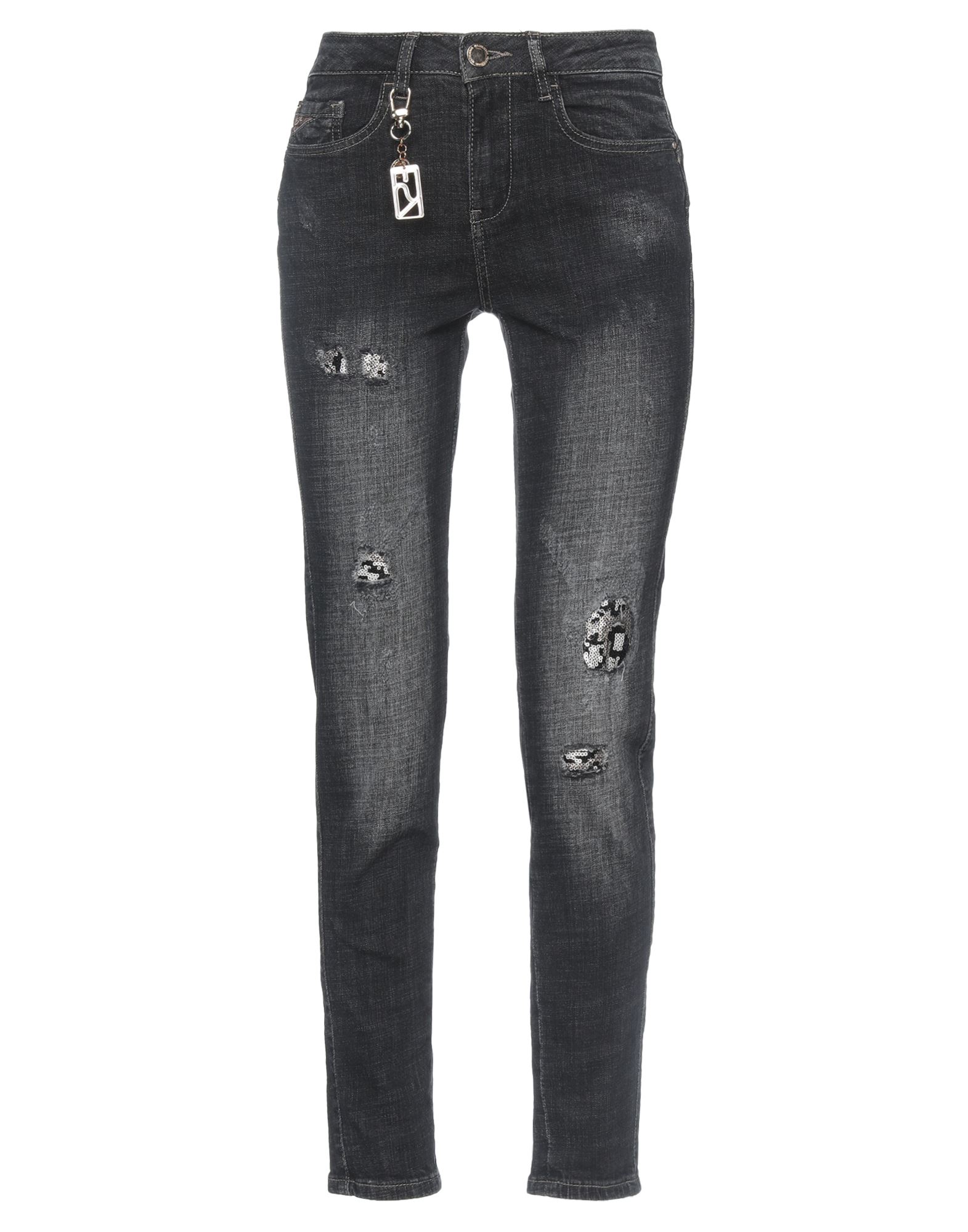 YES ZEE by ESSENZA Jeanshose Damen Schwarz von YES ZEE by ESSENZA