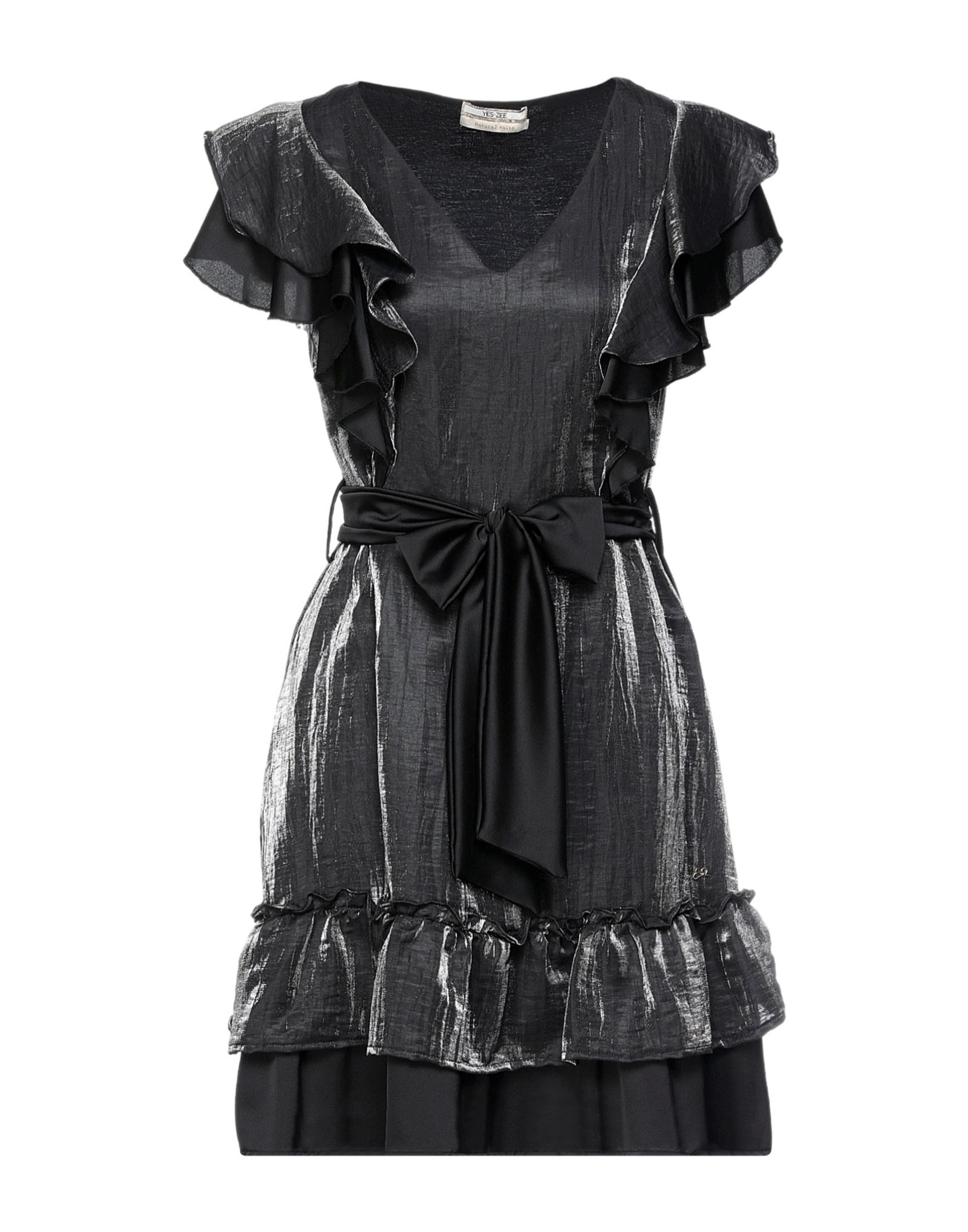 YES ZEE by ESSENZA Mini-kleid Damen Braungrau YES ZEE by ESSENZA Mini-kleid Damen Braungrau von YES ZEE by ESSENZA