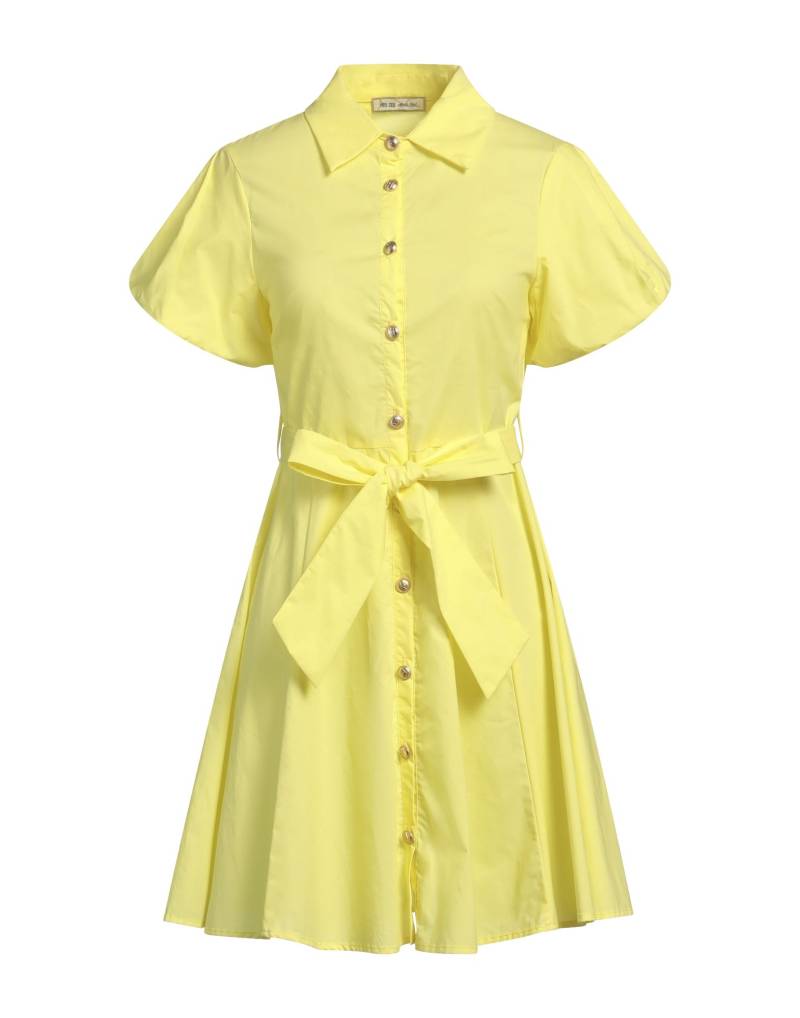 YES ZEE by ESSENZA Mini-kleid Damen Gelb von YES ZEE by ESSENZA