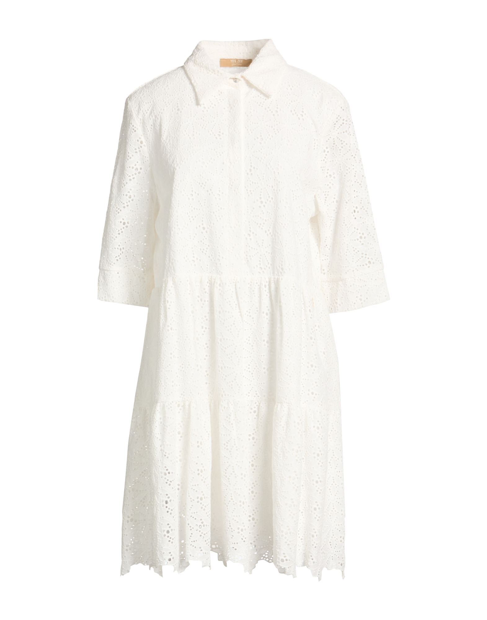 YES ZEE by ESSENZA Mini-kleid Damen Weiß von YES ZEE by ESSENZA