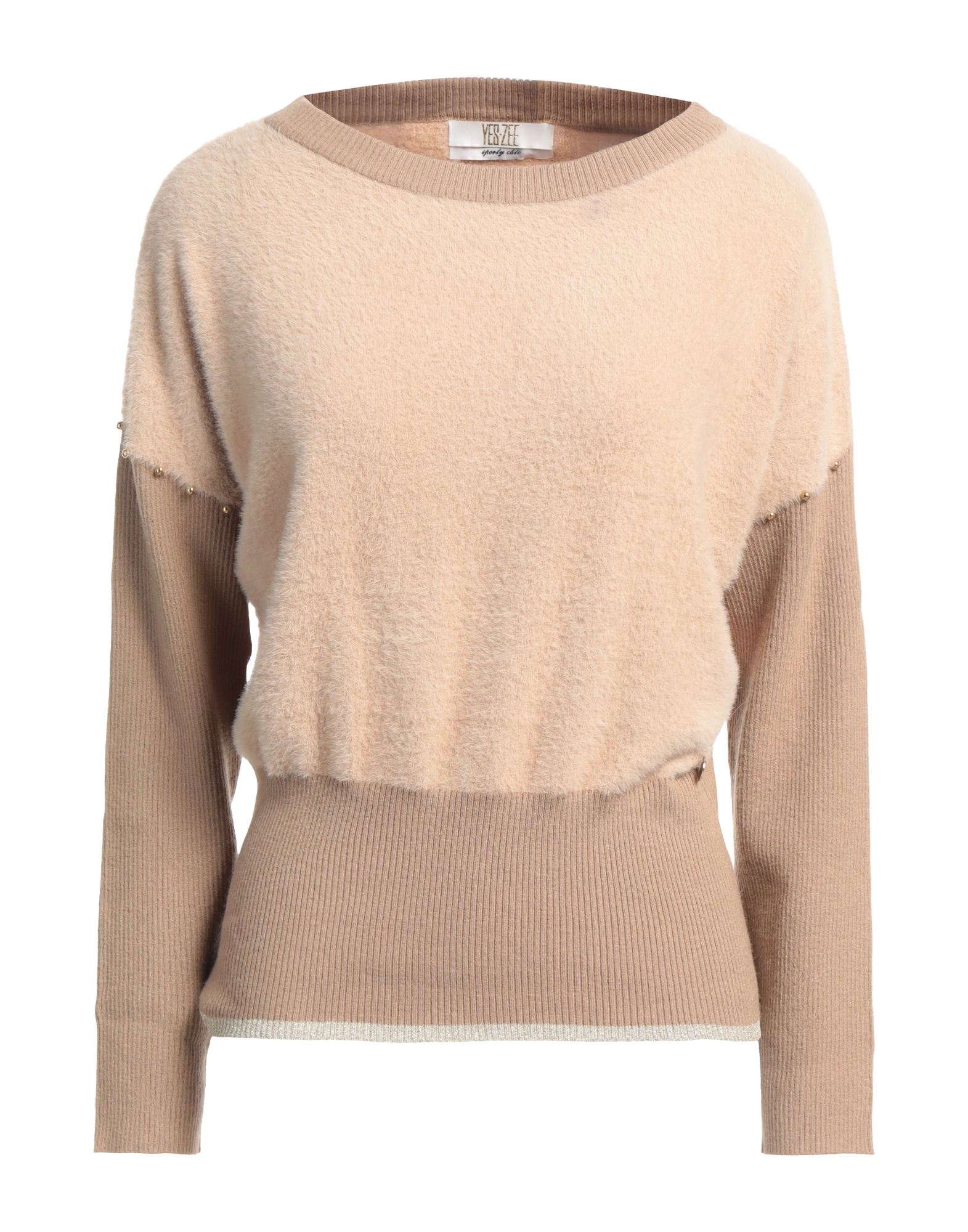 YES ZEE by ESSENZA Pullover Damen Beige von YES ZEE by ESSENZA