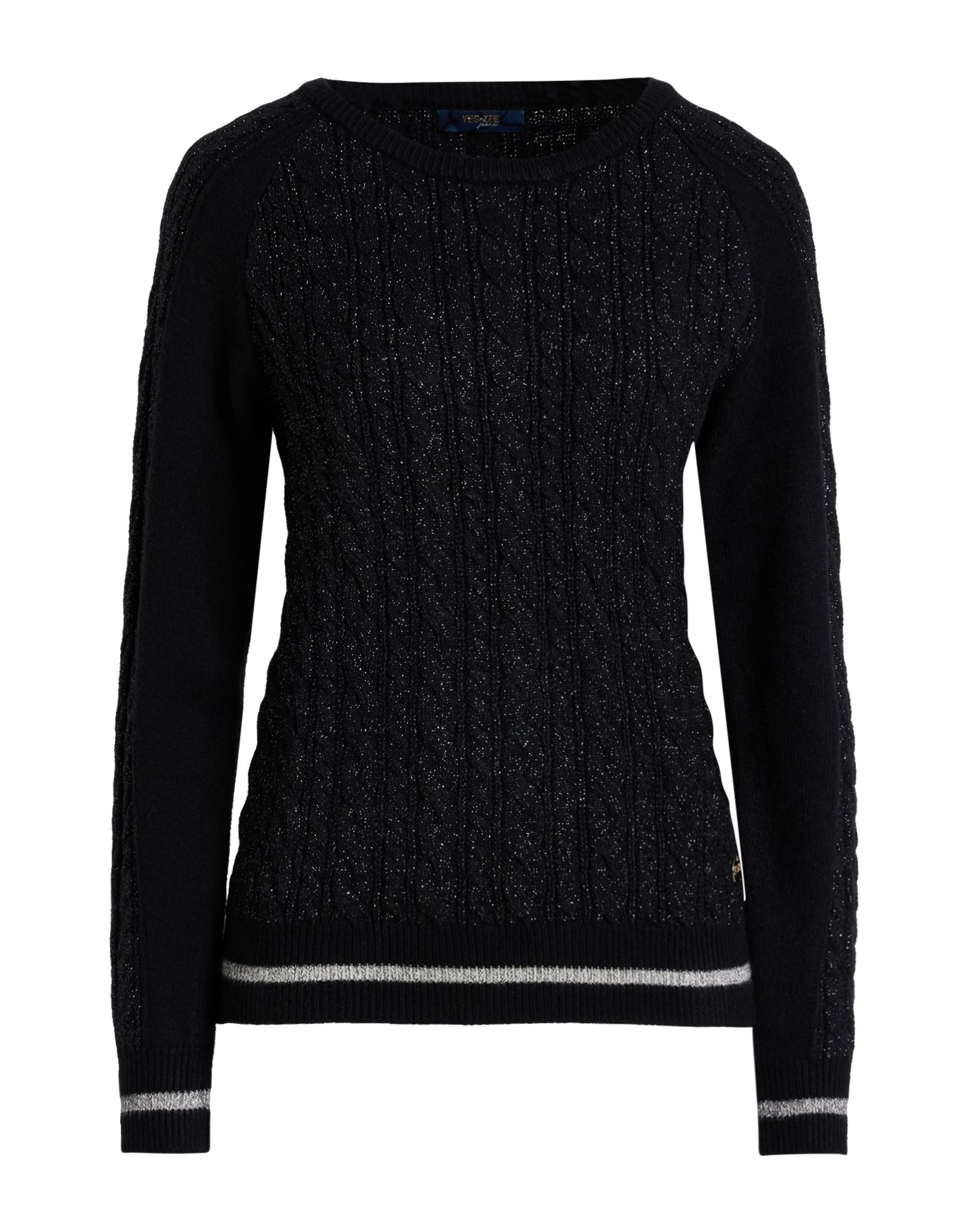 YES ZEE by ESSENZA Pullover Damen Schwarz YES ZEE by ESSENZA Pullover Damen Schwarz von YES ZEE by ESSENZA