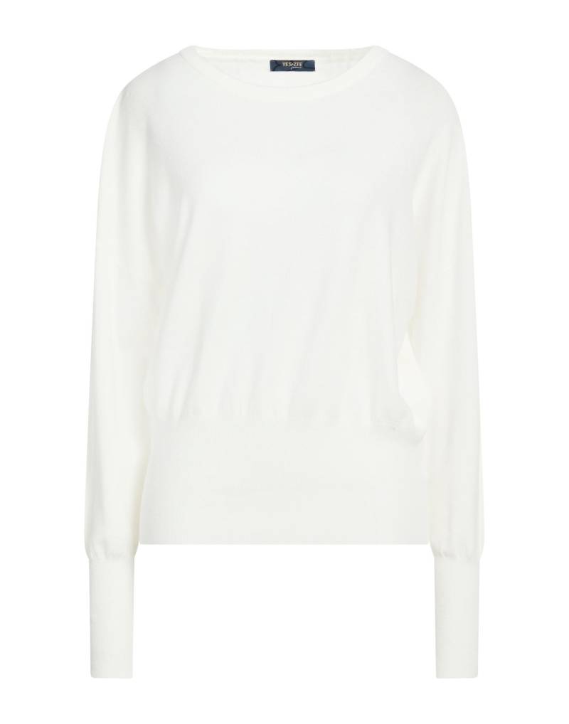 YES ZEE by ESSENZA Pullover Damen Weiß von YES ZEE by ESSENZA