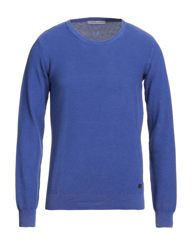 YES ZEE by ESSENZA Pullover Herren Blau von YES ZEE by ESSENZA