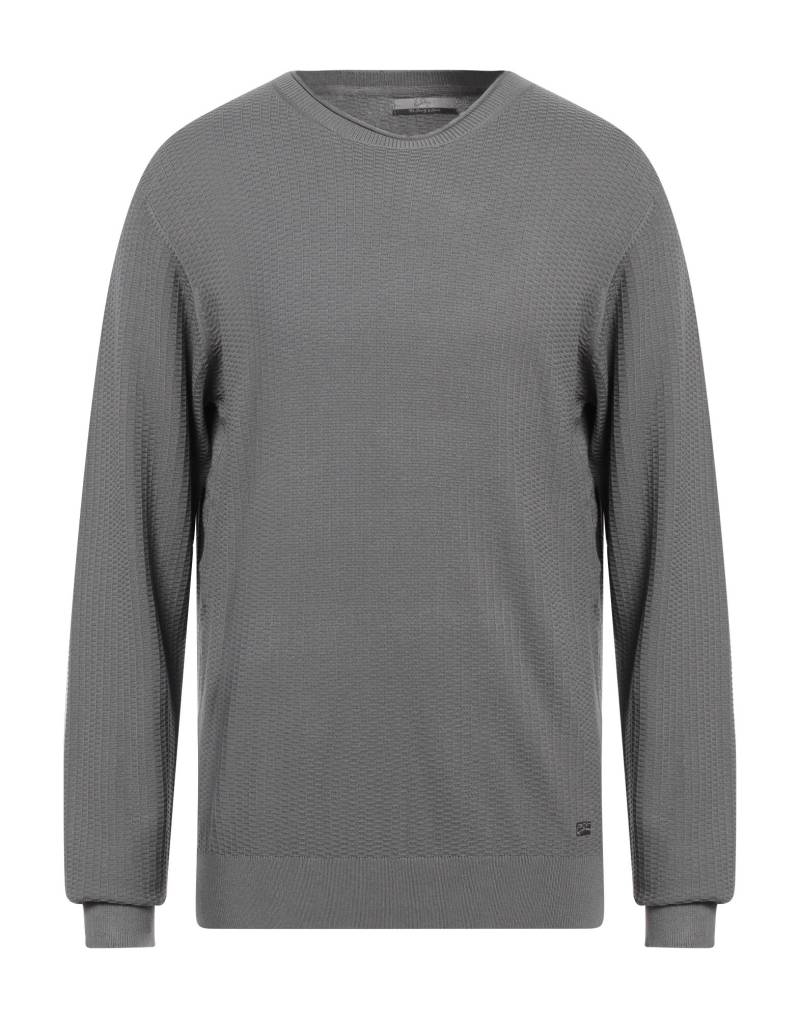 YES ZEE by ESSENZA Pullover Herren Blei von YES ZEE by ESSENZA