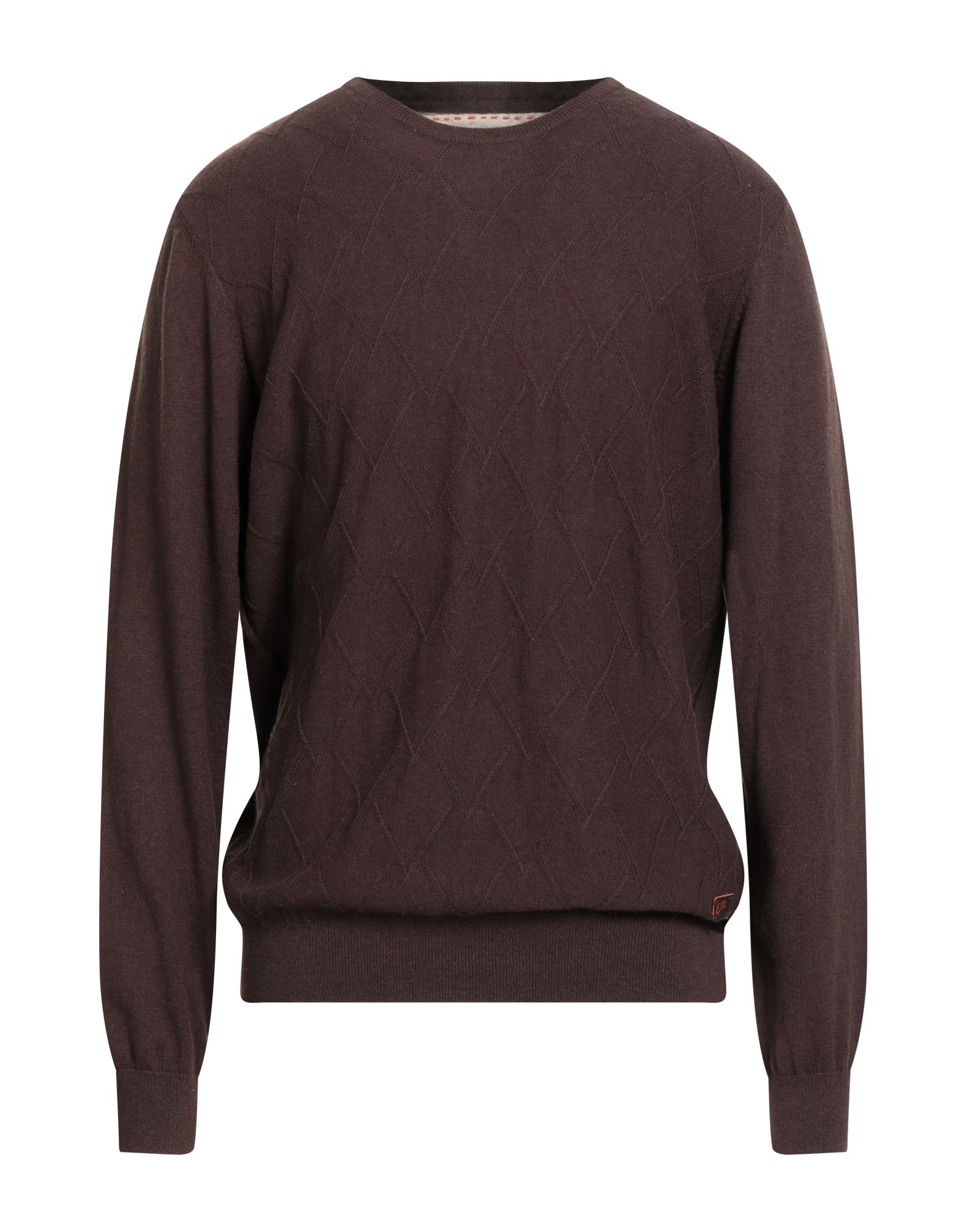 YES ZEE by ESSENZA Pullover Herren Dunkelbraun von YES ZEE by ESSENZA