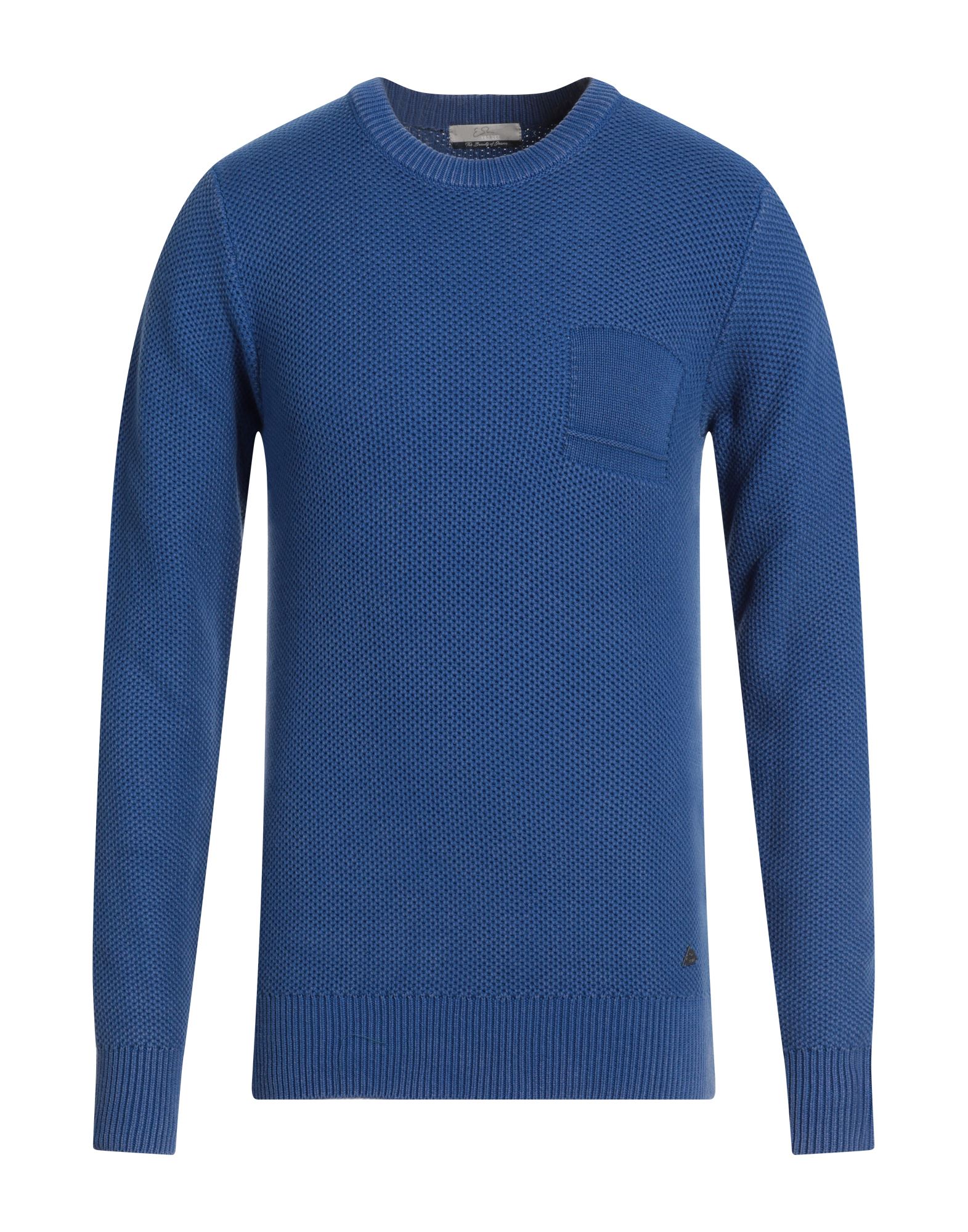 YES ZEE by ESSENZA Pullover Herren Königsblau von YES ZEE by ESSENZA