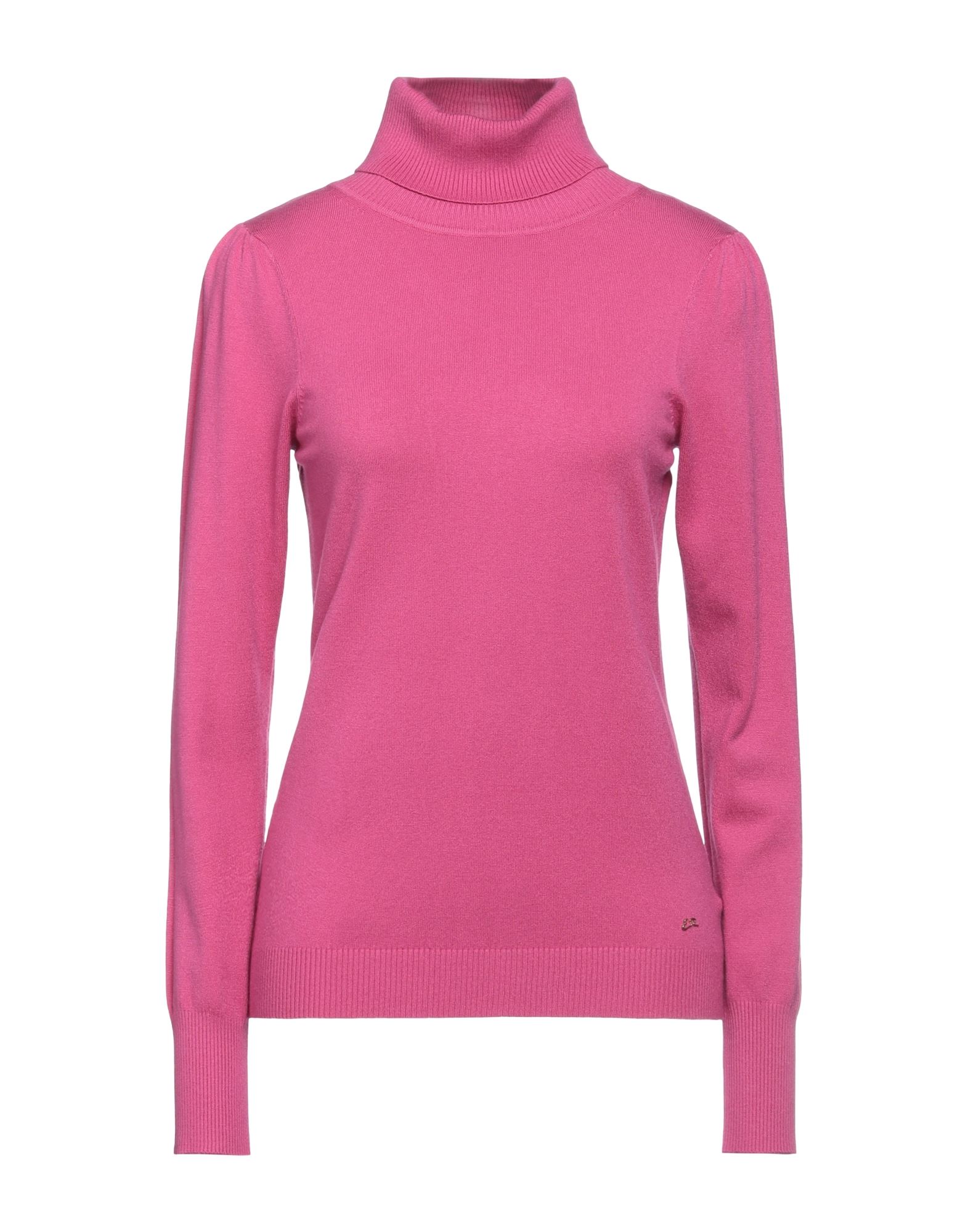 YES ZEE by ESSENZA Rollkragenpullover Damen Fuchsia von YES ZEE by ESSENZA