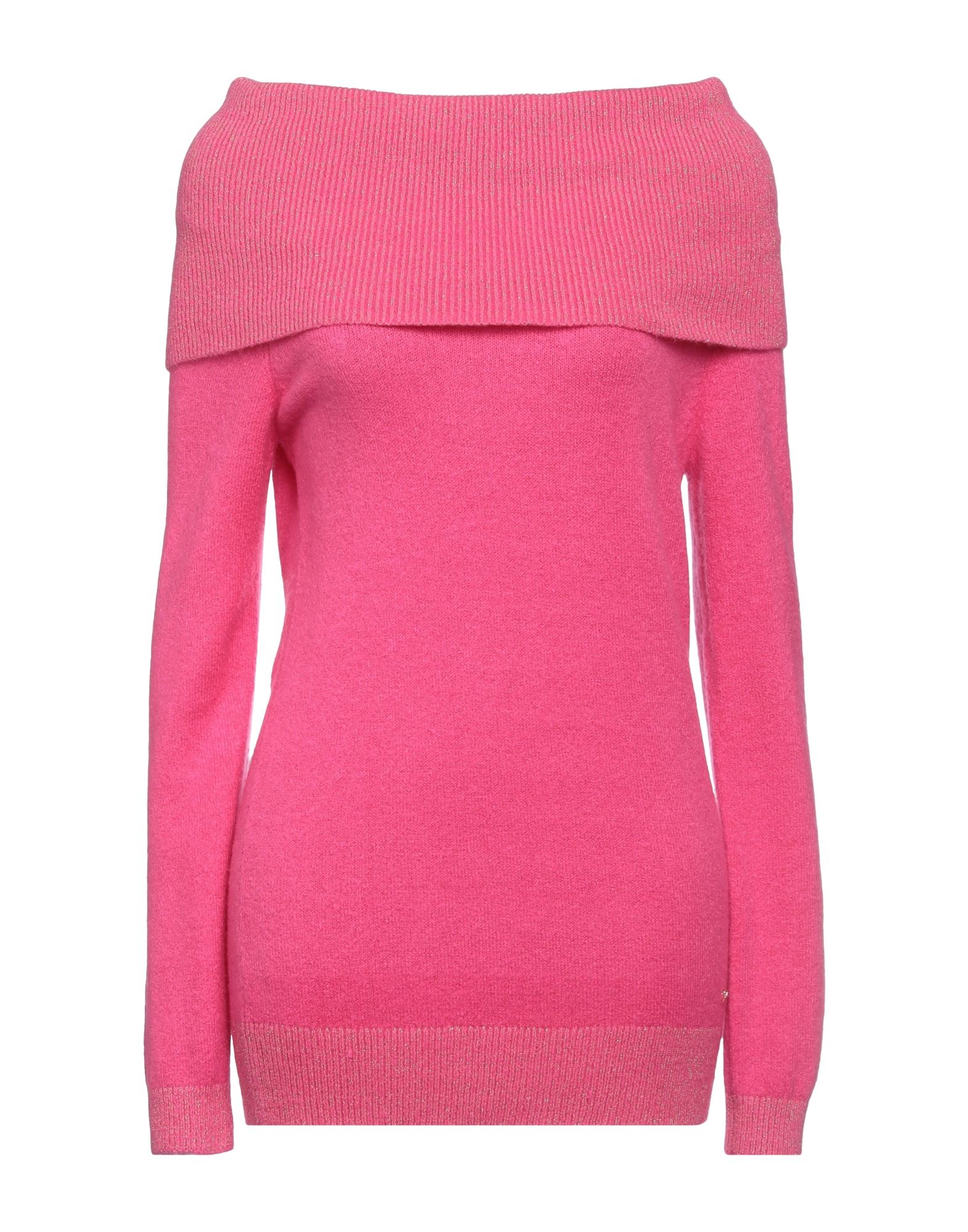 YES ZEE by ESSENZA Rollkragenpullover Damen Fuchsia von YES ZEE by ESSENZA