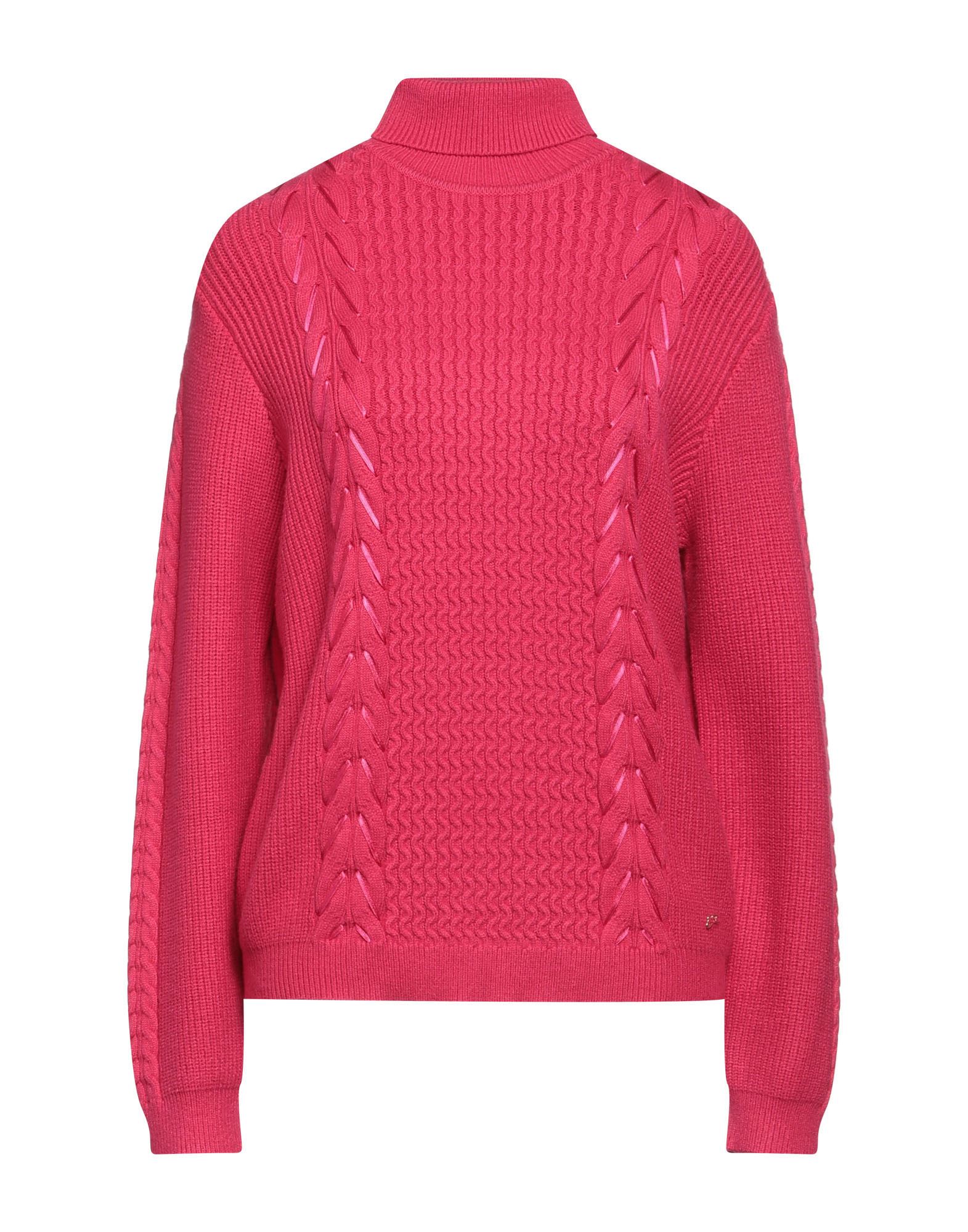 YES ZEE by ESSENZA Rollkragenpullover Damen Fuchsia von YES ZEE by ESSENZA