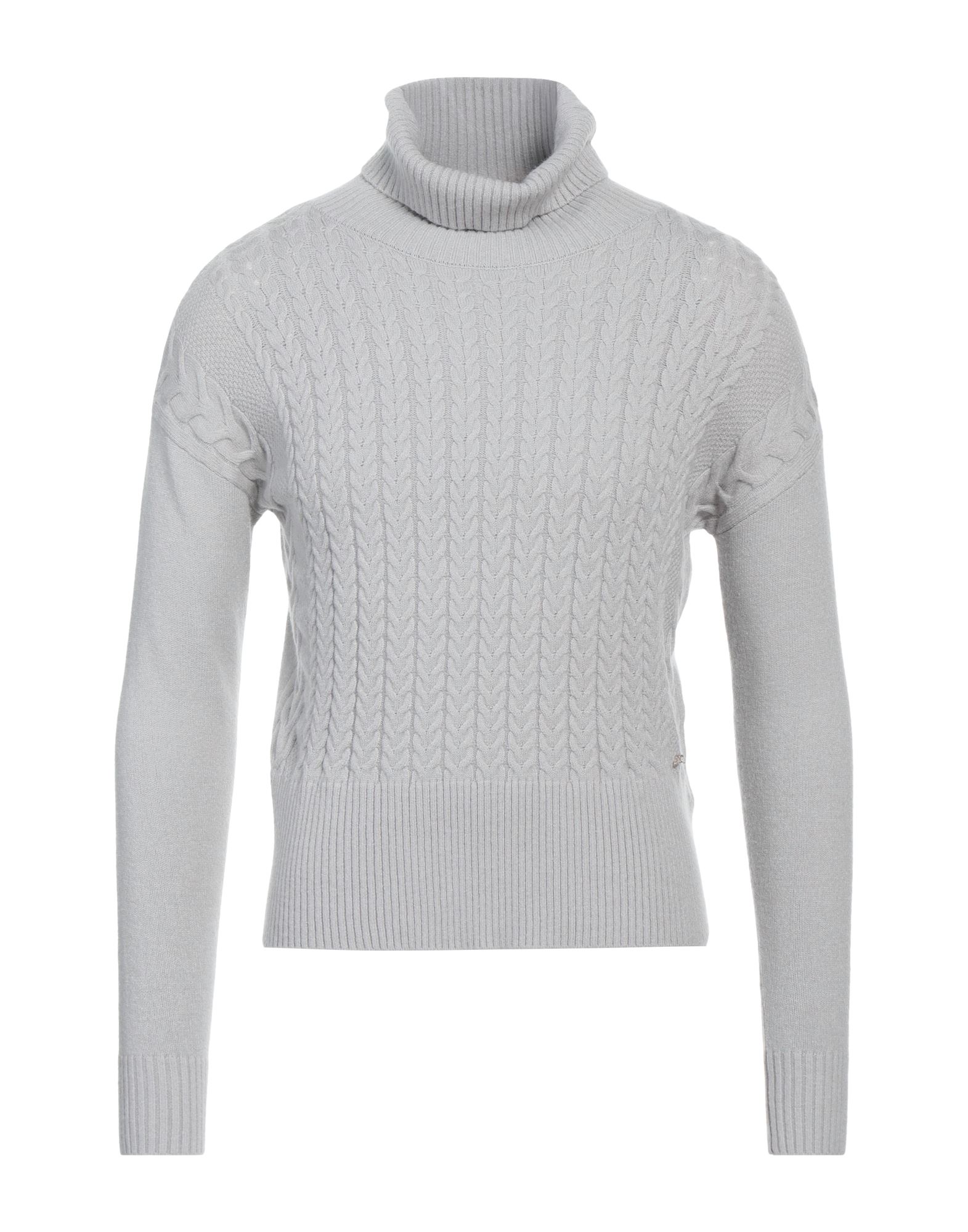 YES ZEE by ESSENZA Rollkragenpullover Damen Hellgrau von YES ZEE by ESSENZA