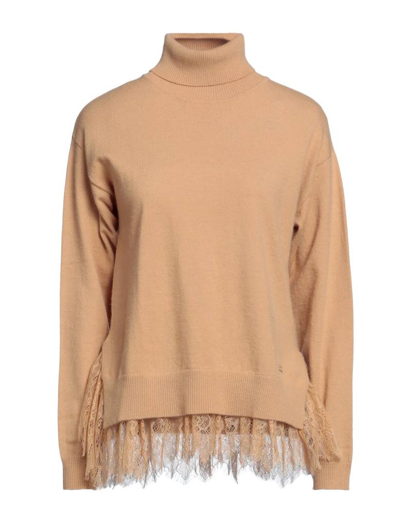 YES ZEE by ESSENZA Rollkragenpullover Damen Kamel von YES ZEE by ESSENZA