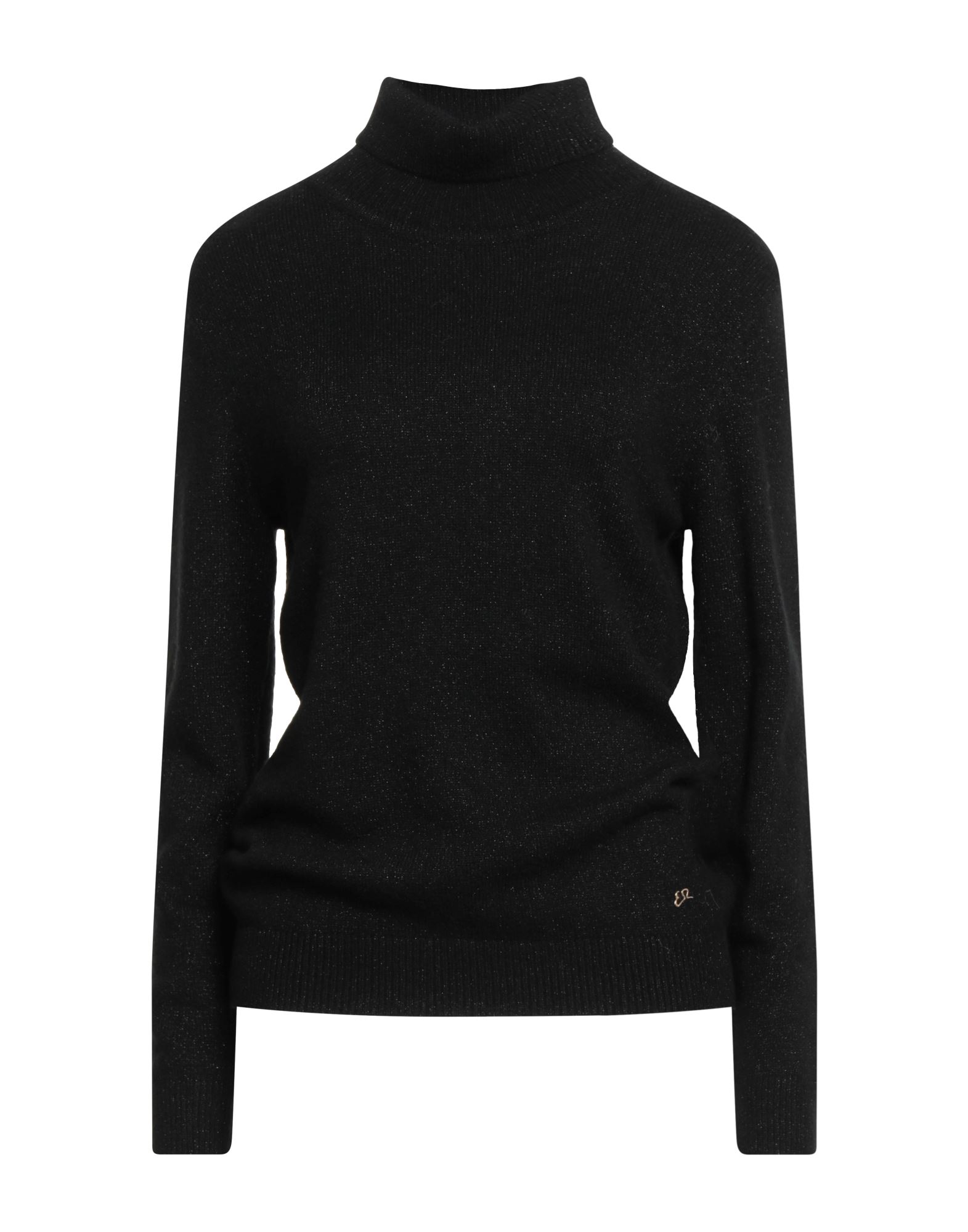 YES ZEE by ESSENZA Rollkragenpullover Damen Schwarz von YES ZEE by ESSENZA