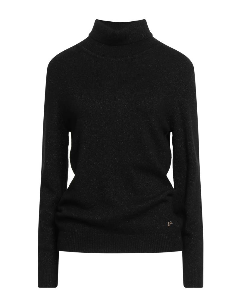 YES ZEE by ESSENZA Rollkragenpullover Damen Schwarz von YES ZEE by ESSENZA