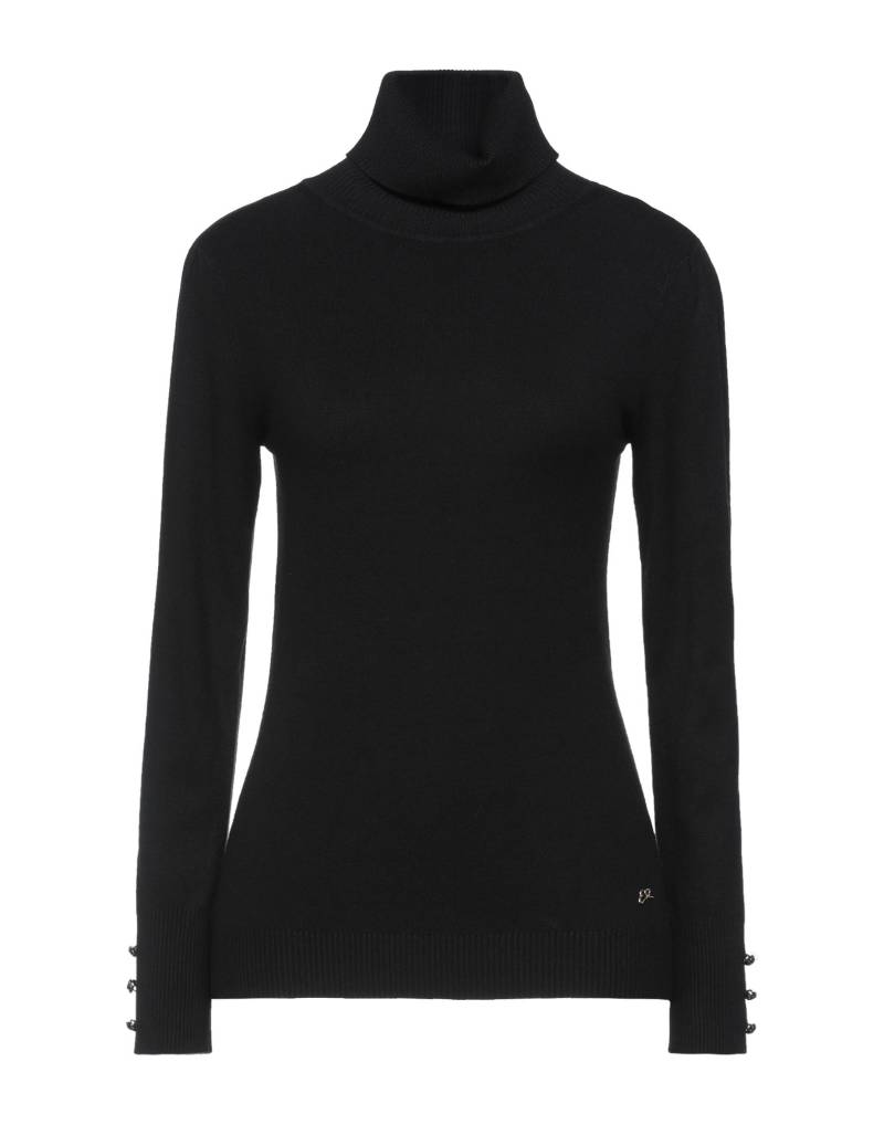 YES ZEE by ESSENZA Rollkragenpullover Damen Schwarz von YES ZEE by ESSENZA