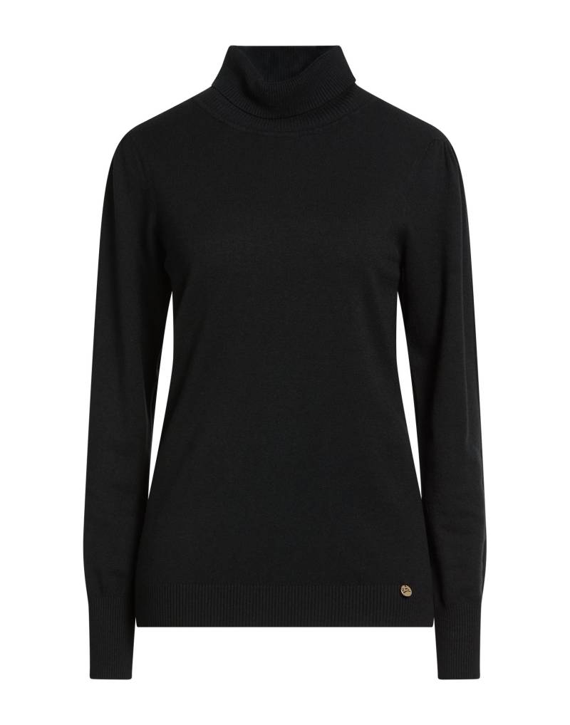 YES ZEE by ESSENZA Rollkragenpullover Damen Schwarz von YES ZEE by ESSENZA