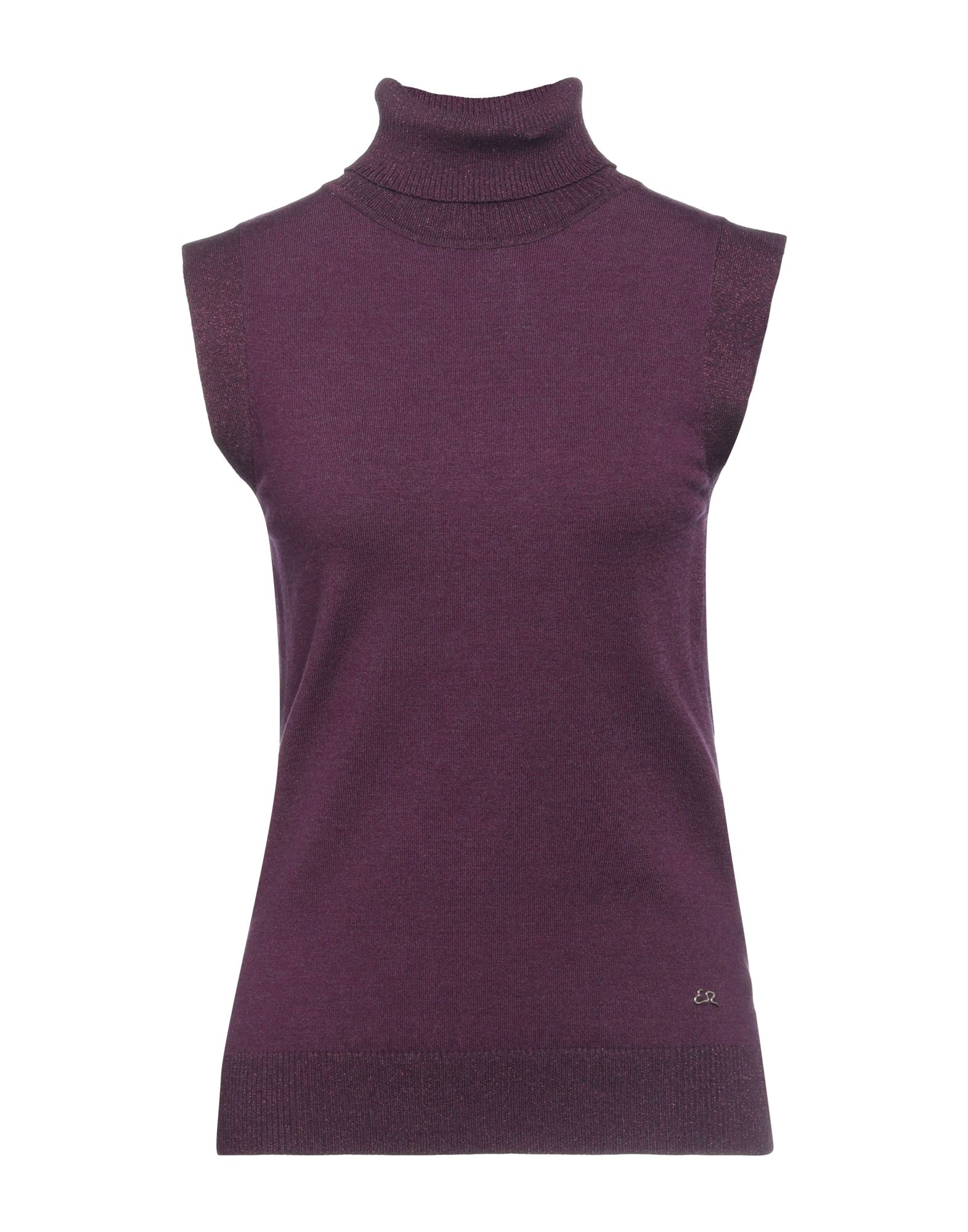 YES ZEE by ESSENZA Rollkragenpullover Damen Violett von YES ZEE by ESSENZA