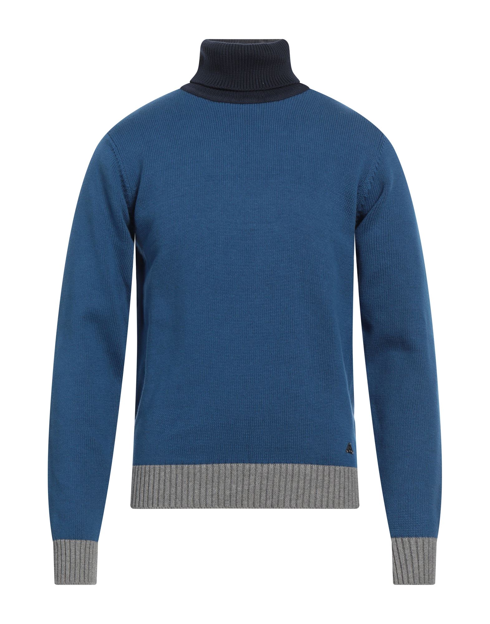 YES ZEE by ESSENZA Rollkragenpullover Herren Blau von YES ZEE by ESSENZA