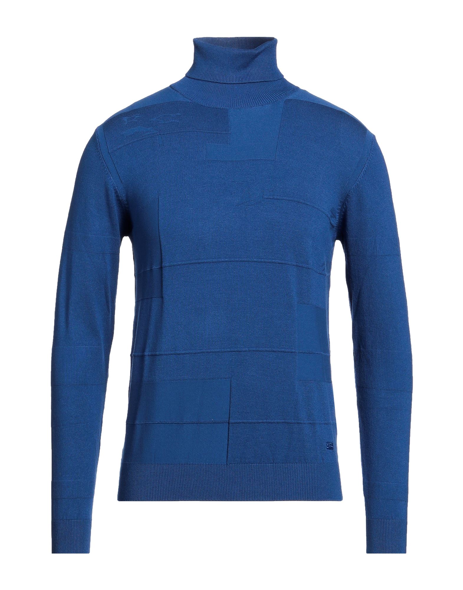 YES ZEE by ESSENZA Rollkragenpullover Herren Blau von YES ZEE by ESSENZA