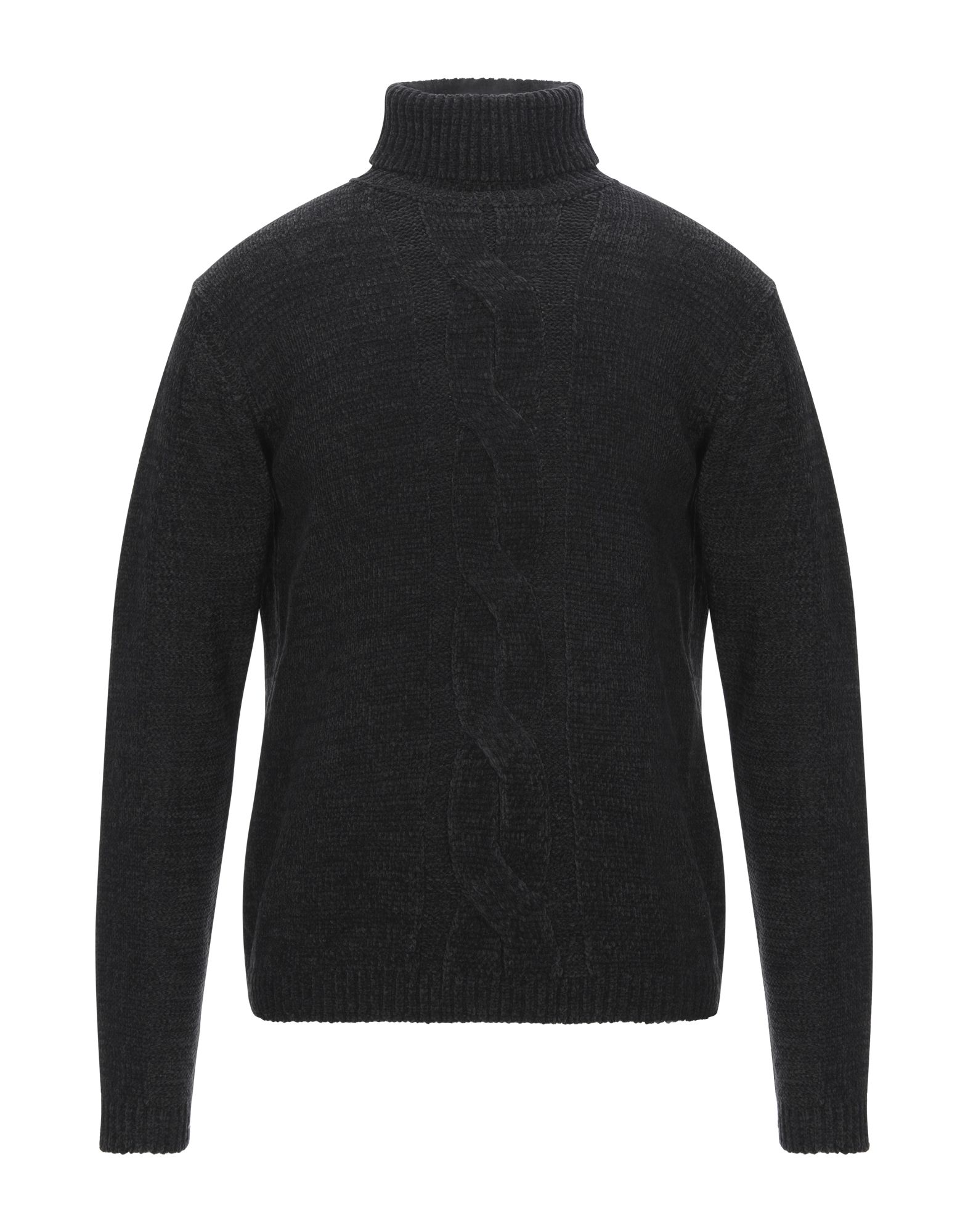 YES ZEE by ESSENZA Rollkragenpullover Herren Schwarz von YES ZEE by ESSENZA