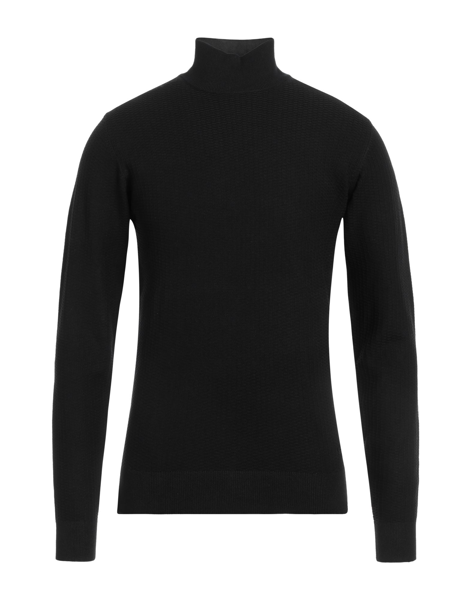 YES ZEE by ESSENZA Rollkragenpullover Herren Schwarz von YES ZEE by ESSENZA