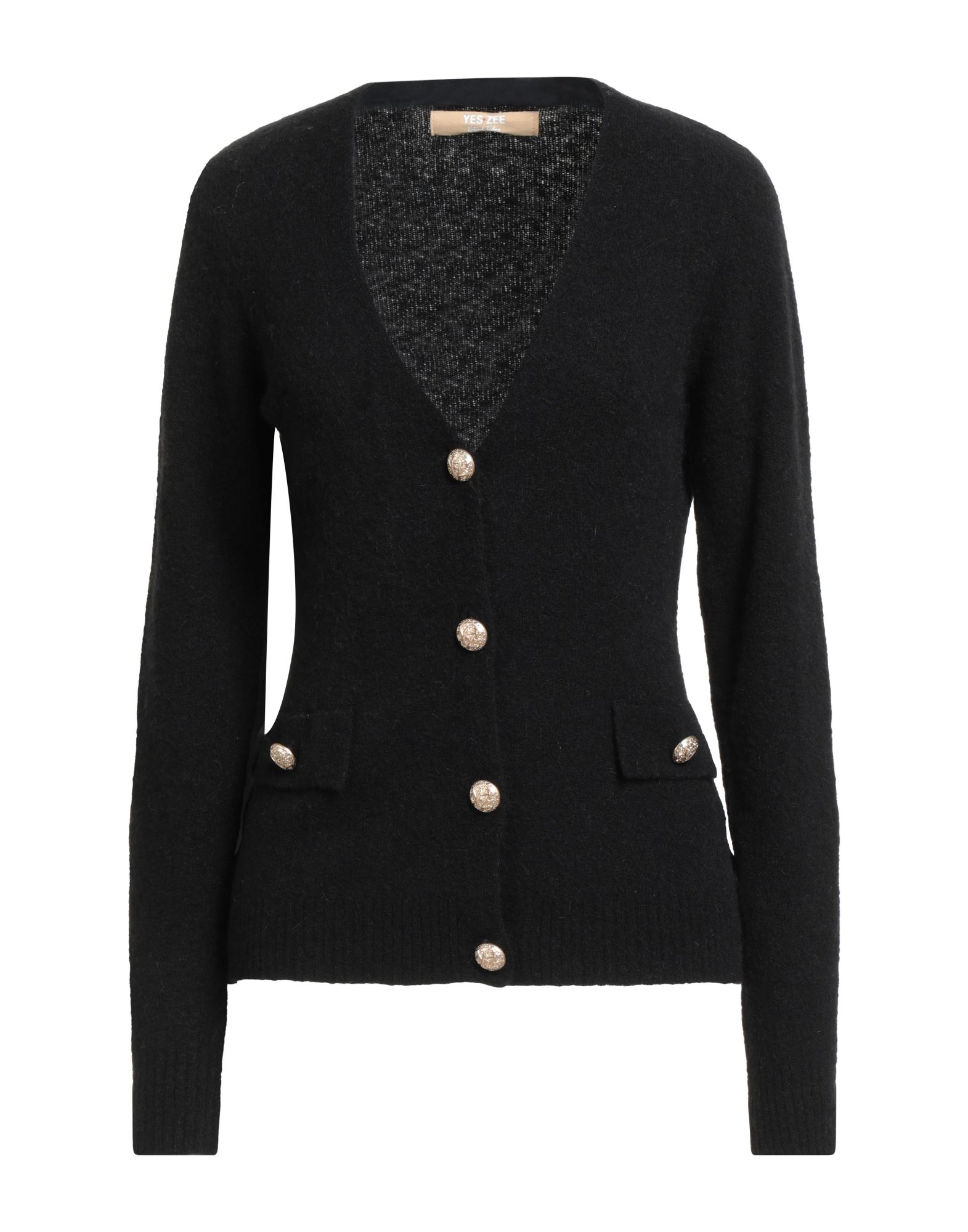 YES ZEE by ESSENZA Strickjacke Damen Schwarz von YES ZEE by ESSENZA