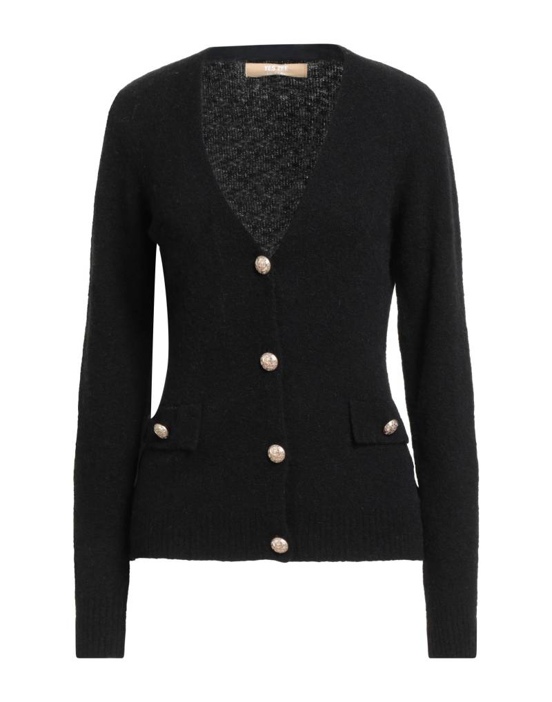 YES ZEE by ESSENZA Strickjacke Damen Schwarz von YES ZEE by ESSENZA