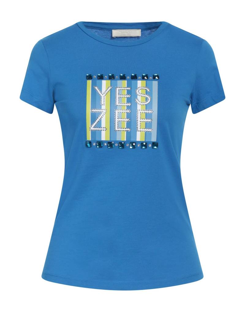 YES ZEE by ESSENZA T-shirts Damen Azurblau von YES ZEE by ESSENZA