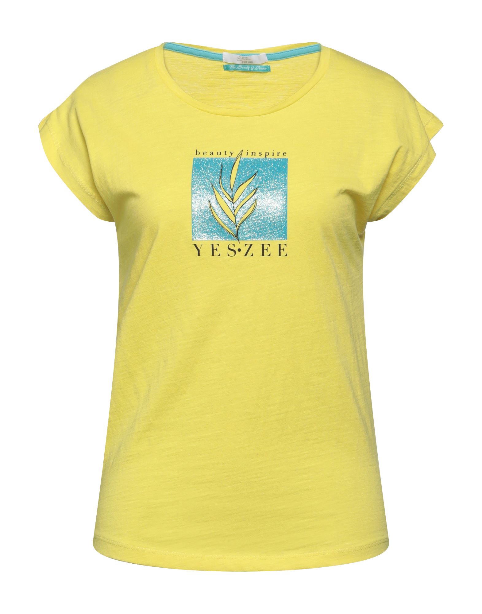 YES ZEE by ESSENZA T-shirts Damen Hellgelb von YES ZEE by ESSENZA