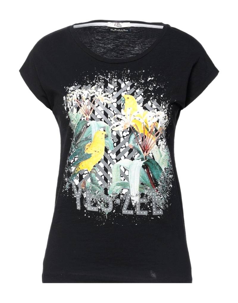 YES ZEE by ESSENZA T-shirts Damen Schwarz von YES ZEE by ESSENZA