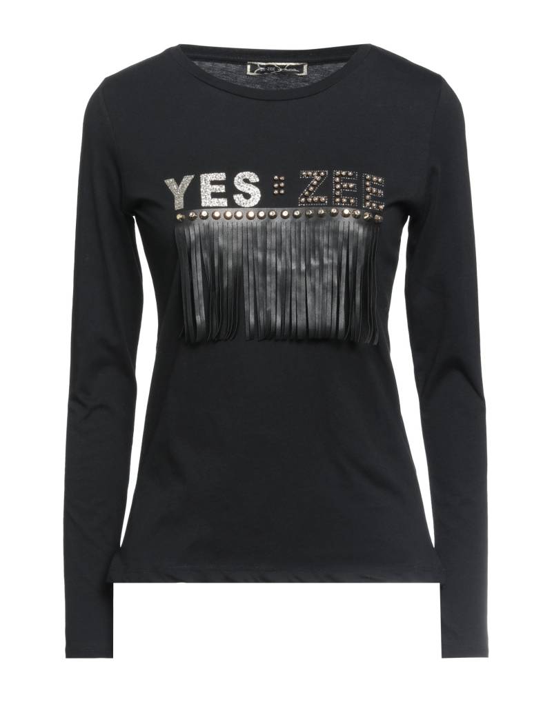 YES ZEE by ESSENZA T-shirts Damen Schwarz von YES ZEE by ESSENZA