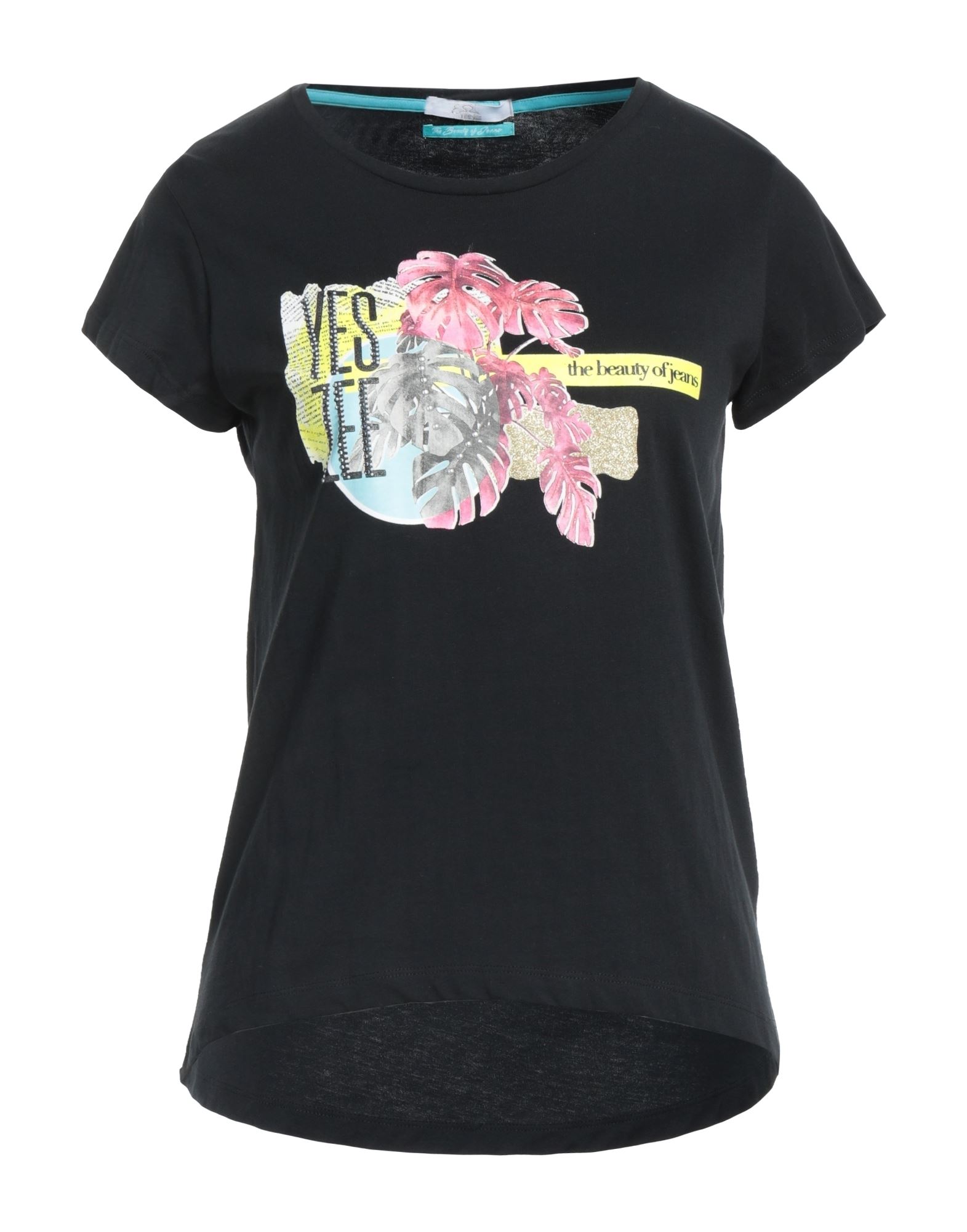 YES ZEE by ESSENZA T-shirts Damen Schwarz von YES ZEE by ESSENZA