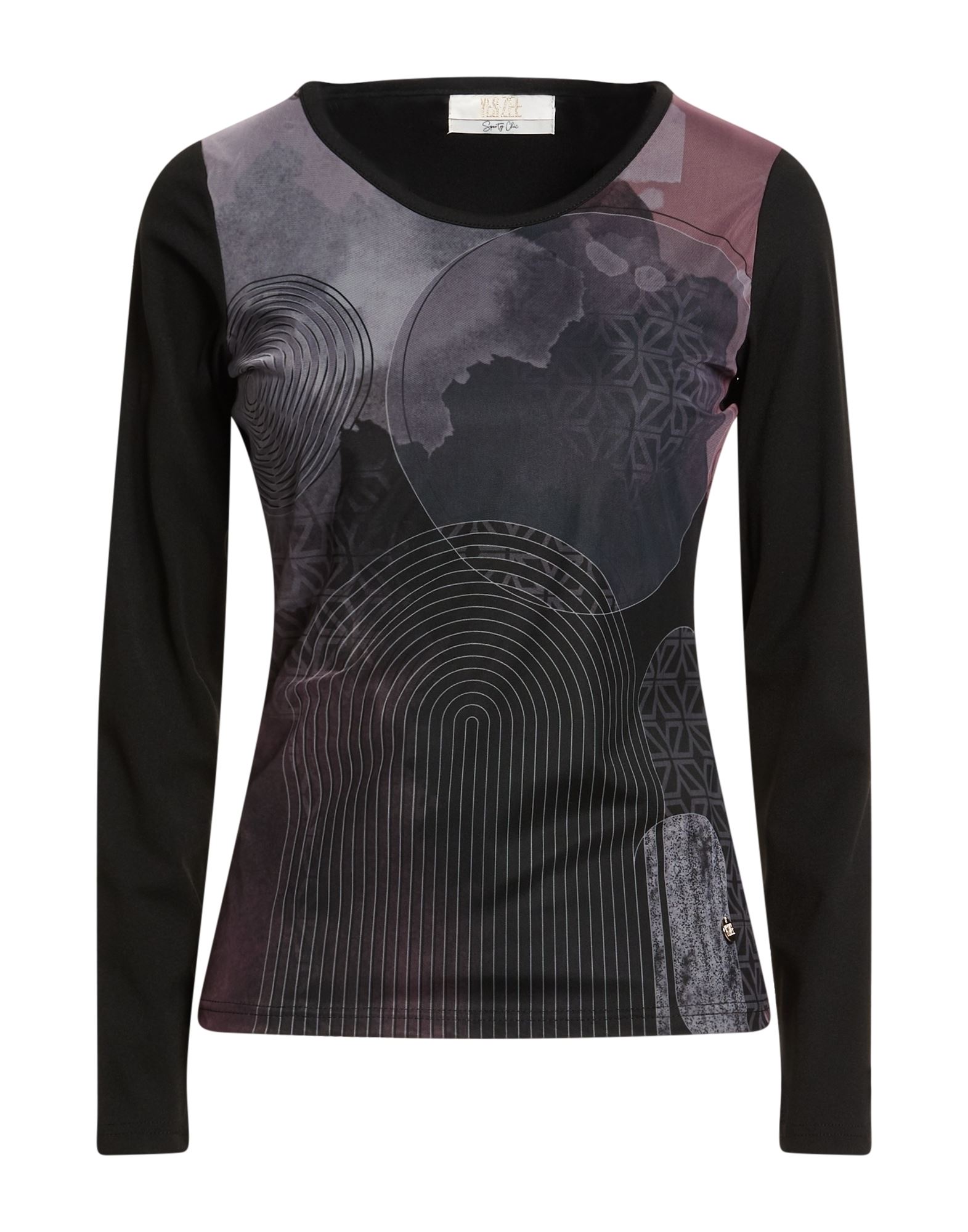 YES ZEE by ESSENZA T-shirts Damen Schwarz von YES ZEE by ESSENZA