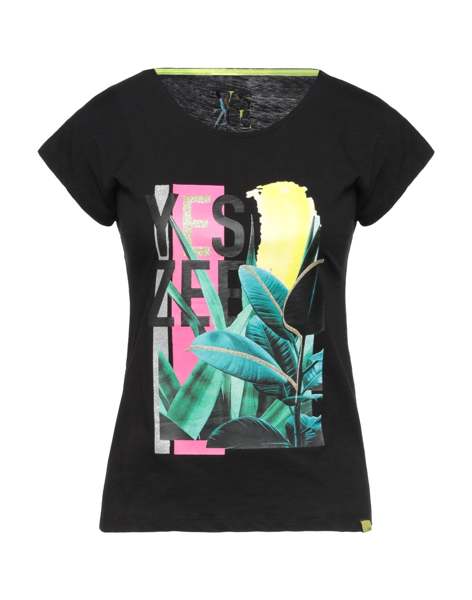 YES ZEE by ESSENZA T-shirts Damen Schwarz von YES ZEE by ESSENZA