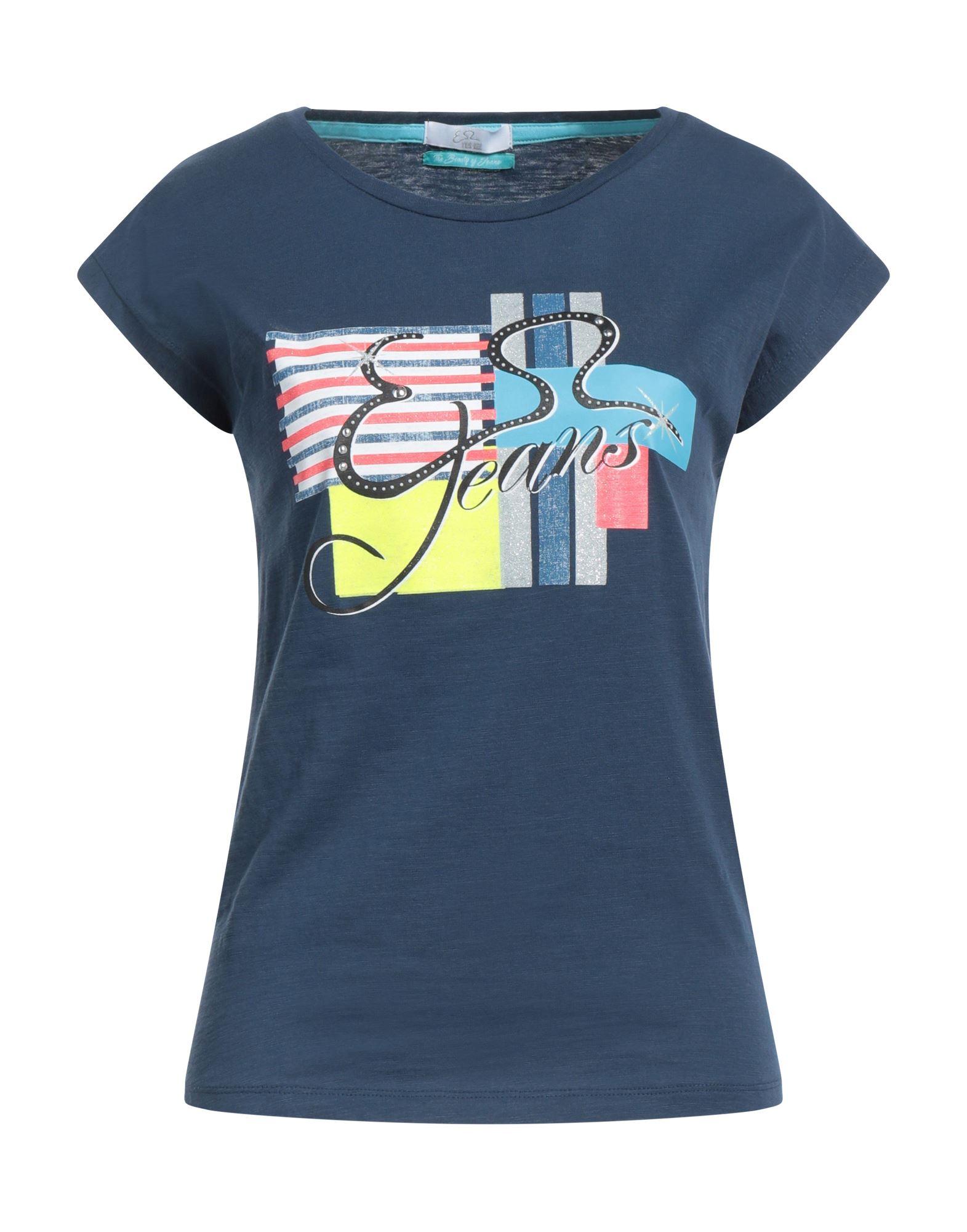 YES ZEE by ESSENZA T-shirts Damen Taubenblau von YES ZEE by ESSENZA