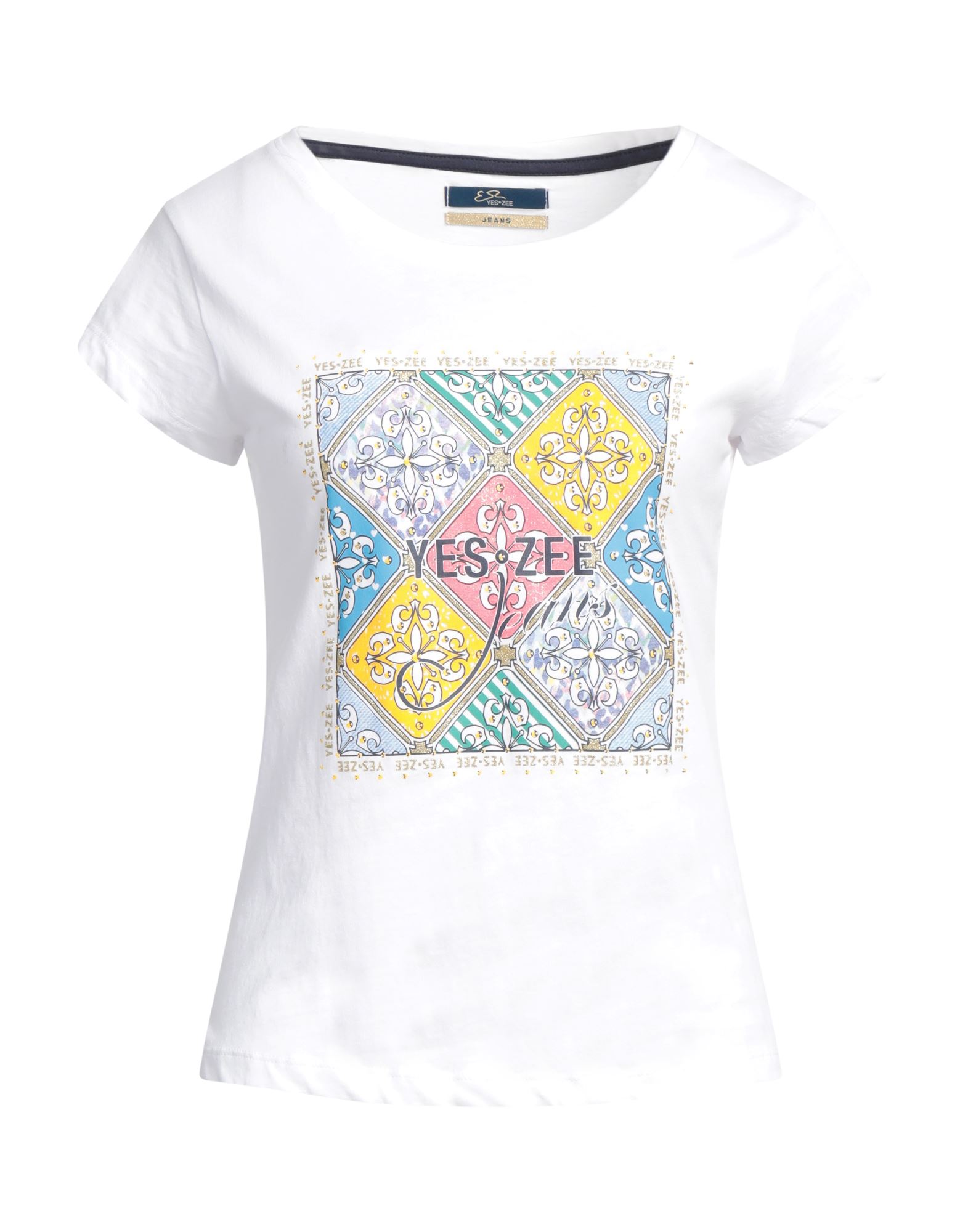 YES ZEE by ESSENZA T-shirts Damen Weiß von YES ZEE by ESSENZA