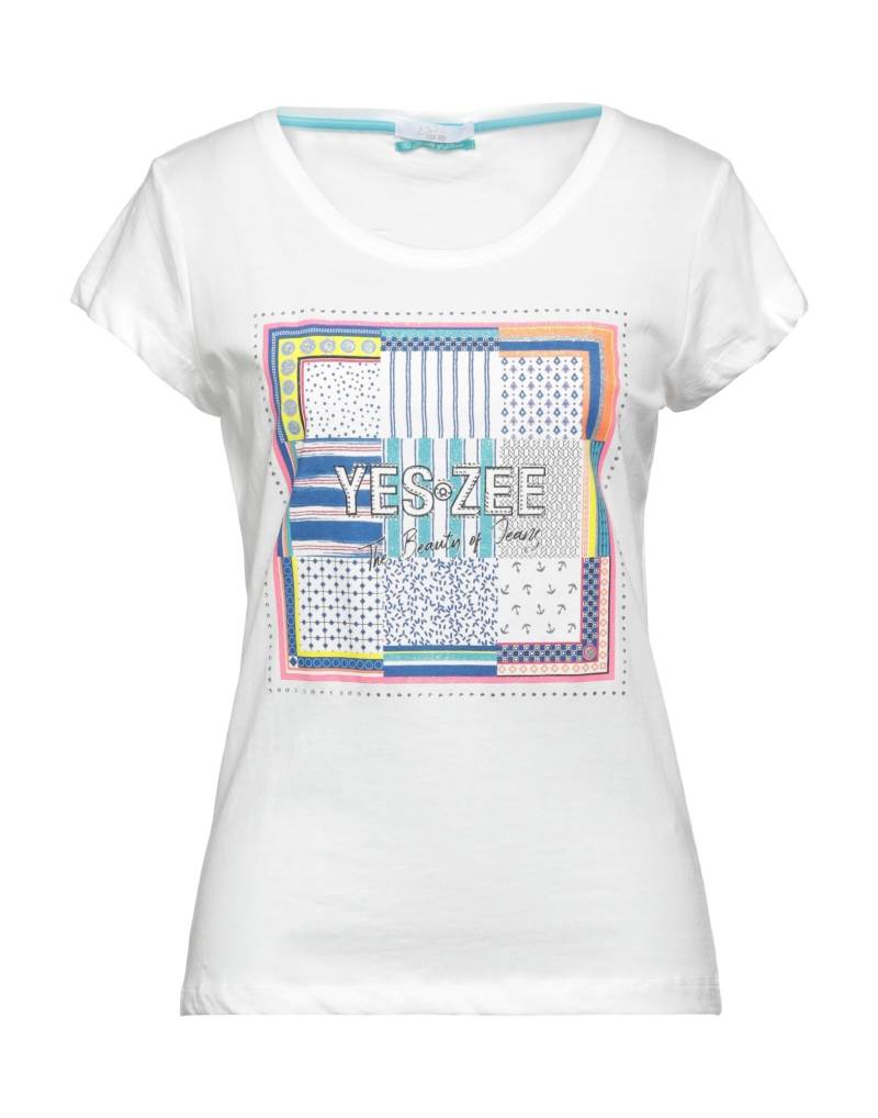 YES ZEE by ESSENZA T-shirts Damen Weiß von YES ZEE by ESSENZA