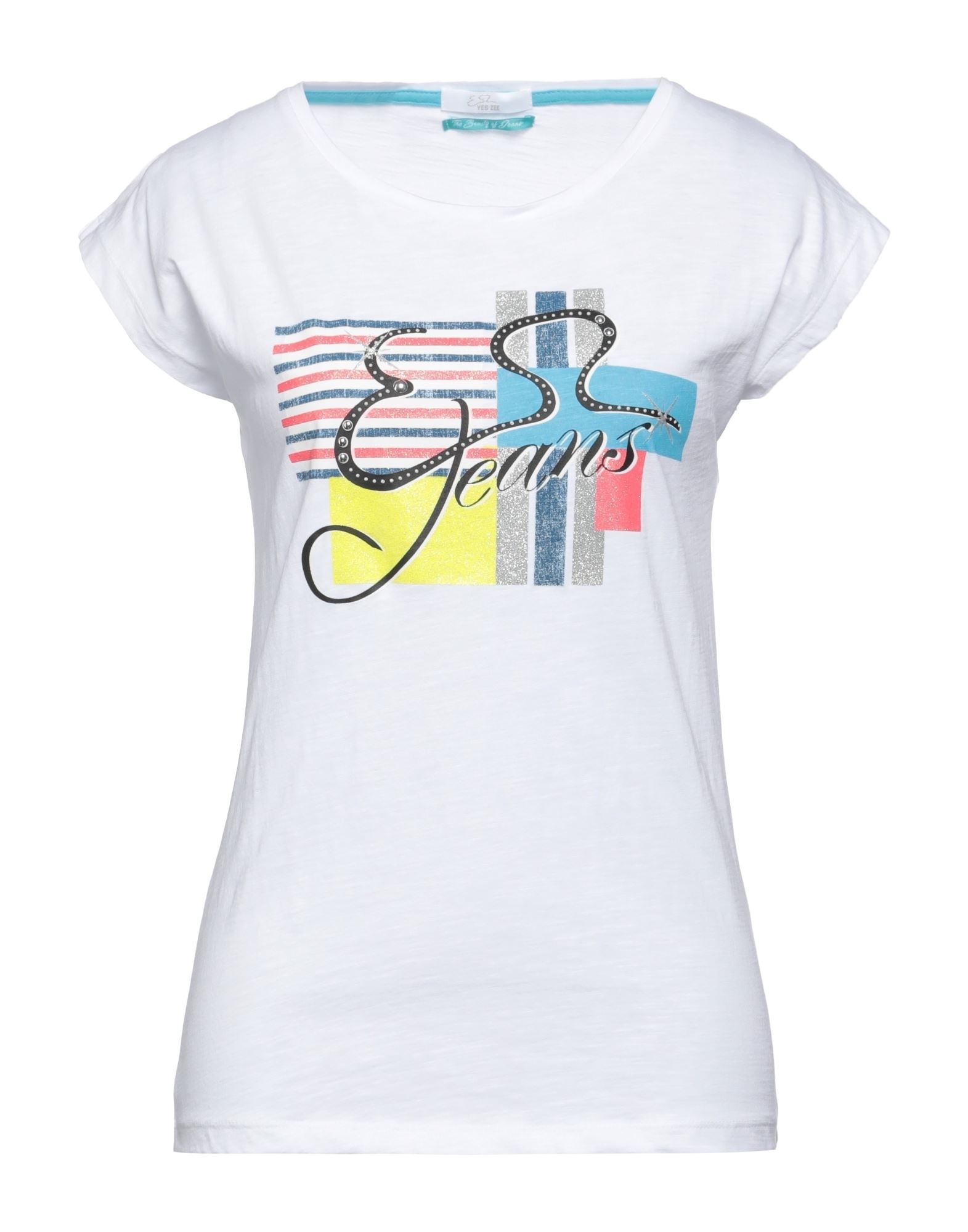 YES ZEE by ESSENZA T-shirts Damen Weiß von YES ZEE by ESSENZA