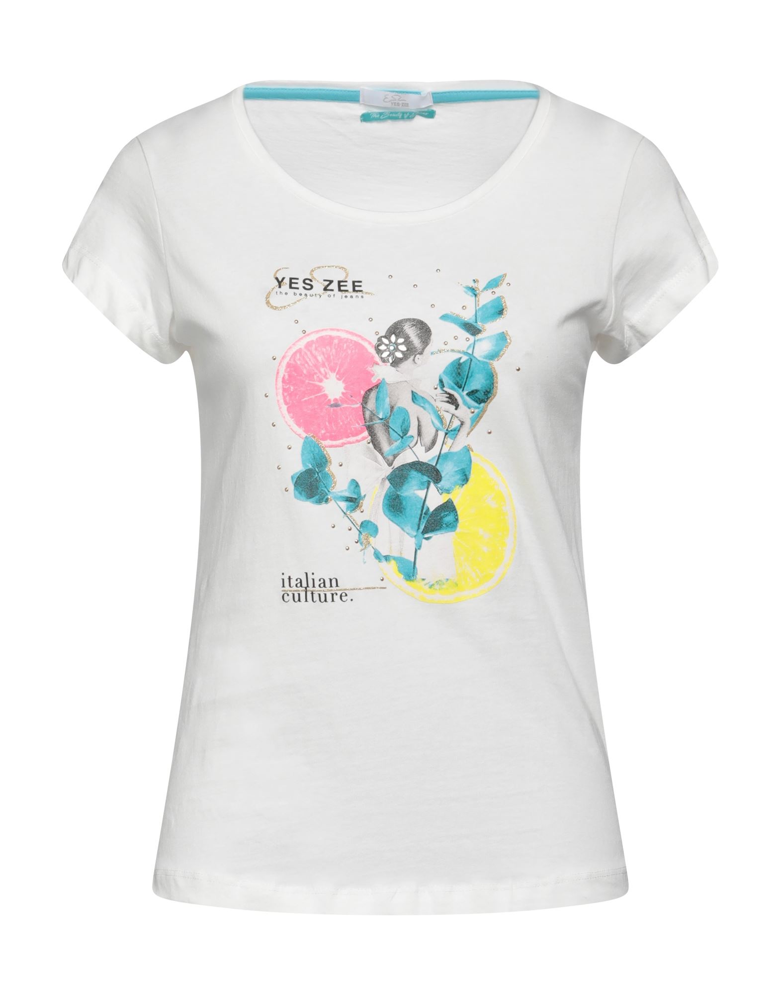 YES ZEE by ESSENZA T-shirts Damen Weiß von YES ZEE by ESSENZA