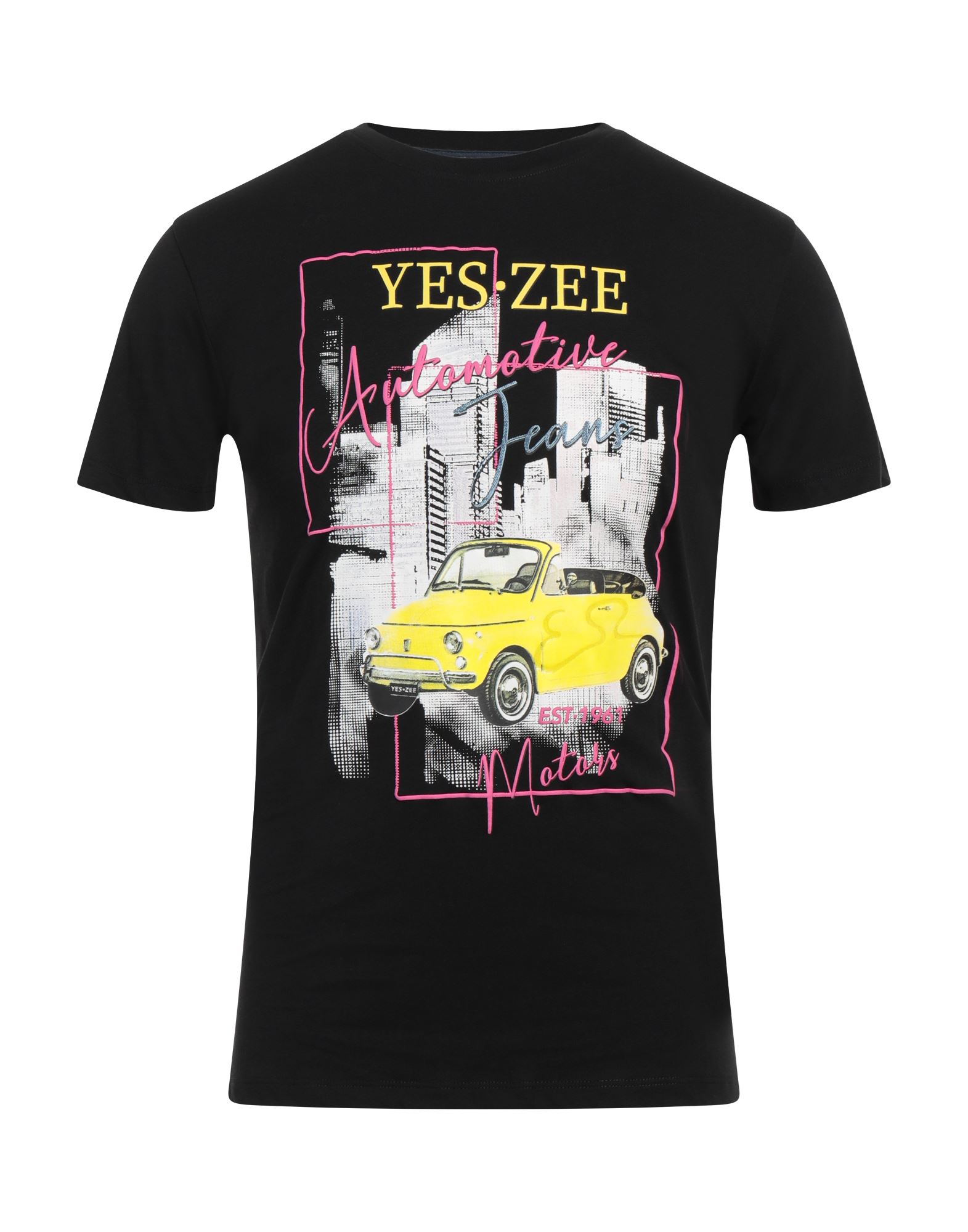 YES ZEE by ESSENZA T-shirts Herren Schwarz von YES ZEE by ESSENZA