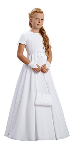 YES Arlette Kommunionkleid Kleid Kommunion Kommunionskleid, weiß, 134 von YES