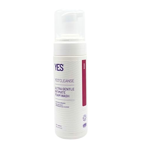 YES® CLEANSE | pH-Angepasstes Intimpflege für Damen | Bio-Zertifiziert | Rein & Natürlich | Rosenduft | Sanft Schäumende Intimwaschlotion (150ml) von YES