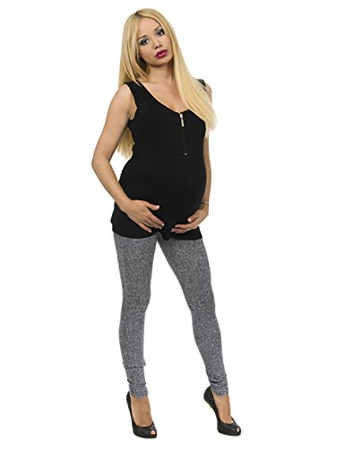 Umstand Hose Muster Leggings Umstandsleggings lang gekämmte Baumwolle Muster 3 M von YESET